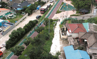 철도폐선부지 활용 웰빙공원 조성(동목포역 주변 2011년)