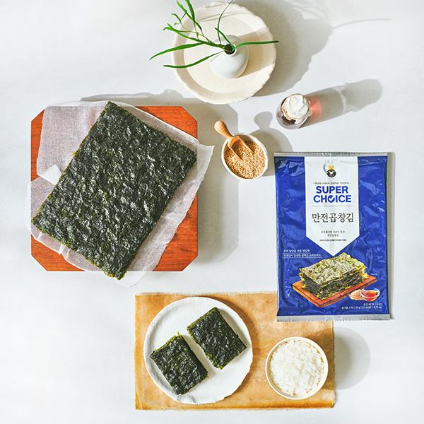 만전김 슈퍼초이스 만전곱창김 조미 전장김 20g x 3봉, 4개