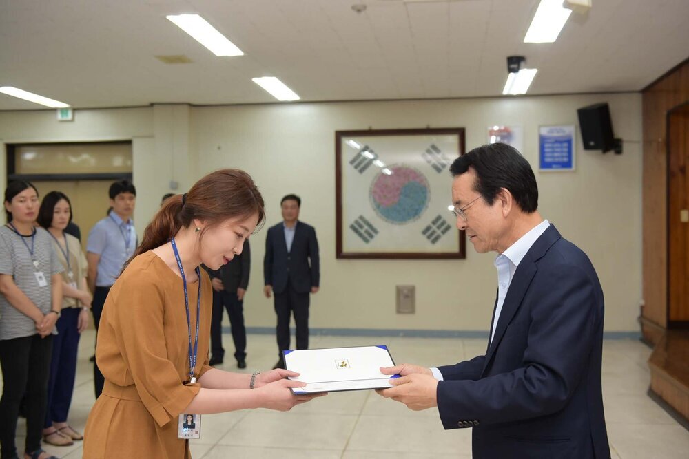 2018년08월13일 5급이하 정기인사 임용장 교부식
