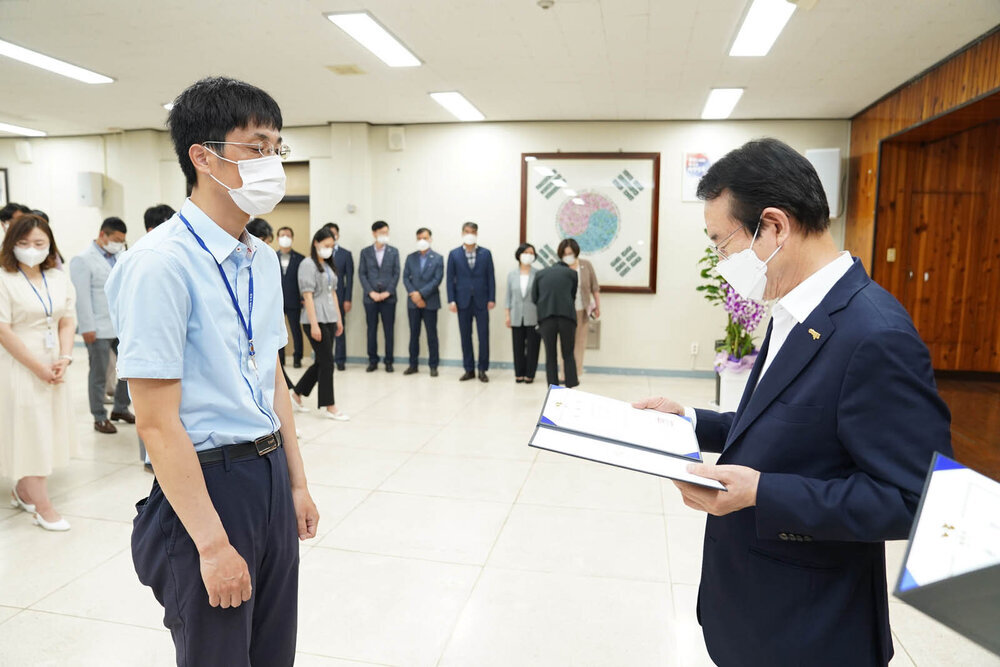 2021년도 하반기 4급 이하 정기인사 임용장 수여식 -1