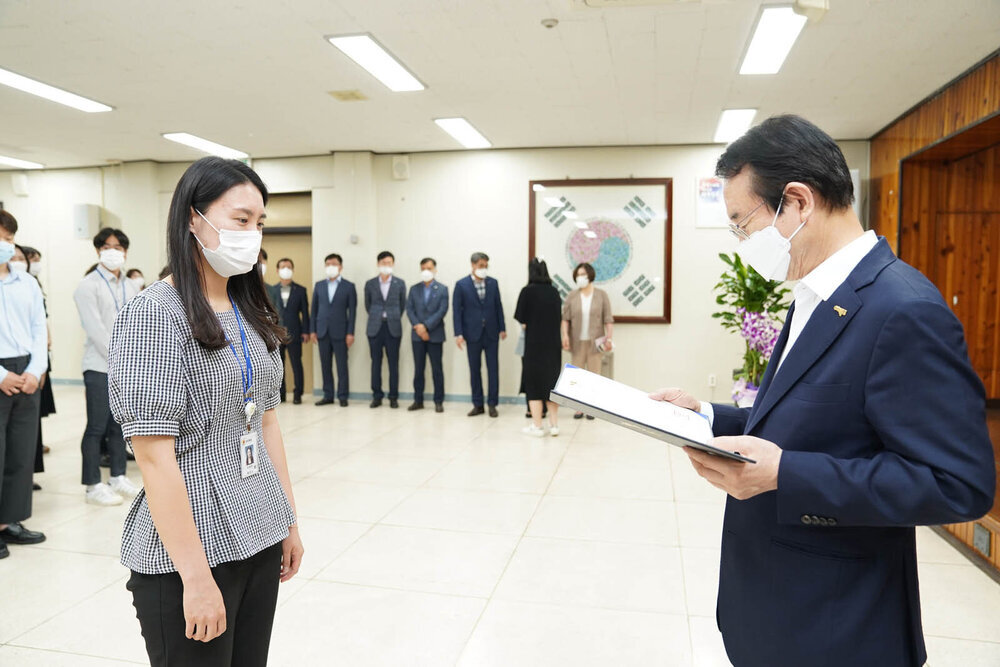 2021년도 하반기 4급 이하 정기인사 임용장 수여식 -1