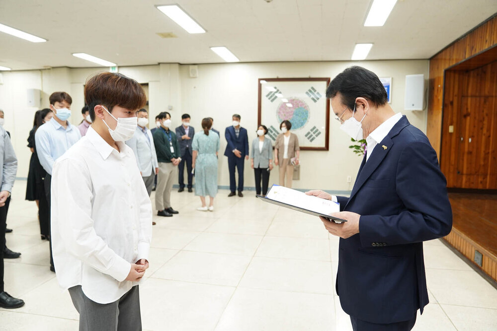 2021년도 하반기 4급 이하 정기인사 임용장 수여식 -1